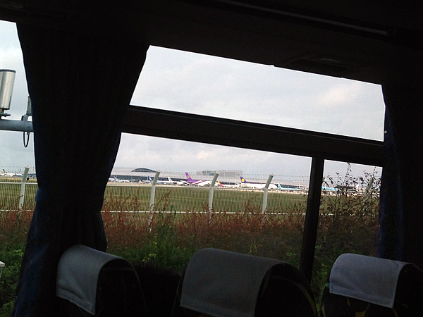 リムジンバスからタイ航空のA380