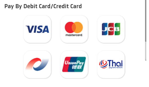 JCBクレジットカードも利用可能画像