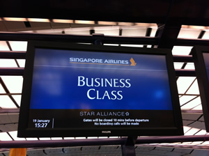 シンガポール航空 ビジネスクラス搭乗記 シンガポール-クアラルンプール 画像
