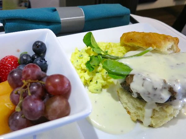 ハワイアン航空 機内食画像